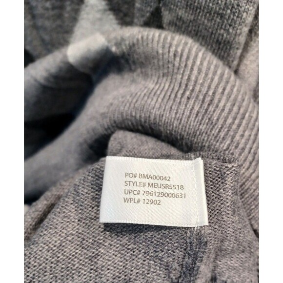 U.S. POLO ASSN. PULLOVER GREY ARGYLE MENS LONG SLEEVE SWEATER SIZE LG. NWT - Picture 5 of 6
